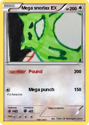 Pokemon Mega snorlax EX
