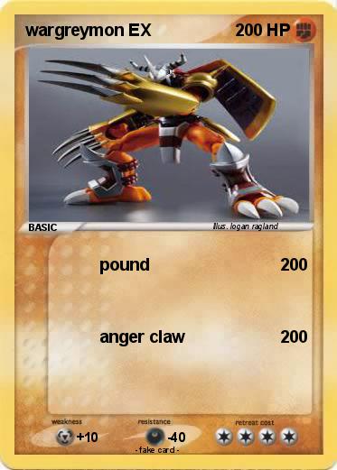 Pokemon wargreymon EX