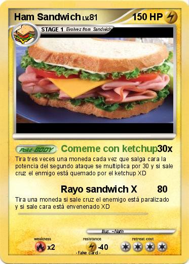 Pokemon Ham Sandwich