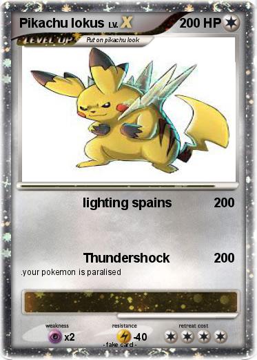 Pokemon Pikachu lokus