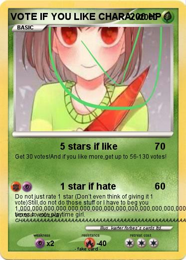 Pokemon VOTE IF YOU LIKE CHARA