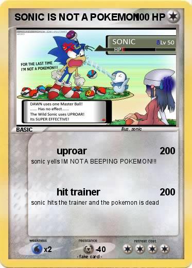 Pokemon SONIC IS NOT A POKEMON