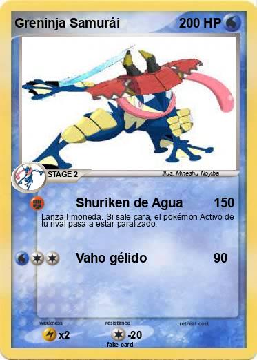 Pokemon Greninja Samurái