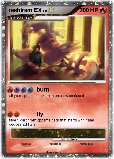 Pokemon reshiram EX
