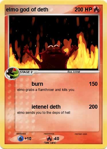 Pokemon elmo god of deth