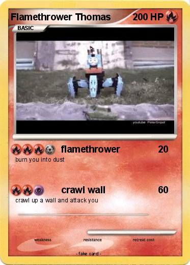 Pokemon Flamethrower Thomas