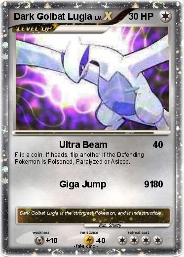 Pokemon Dark Golbat Lugia