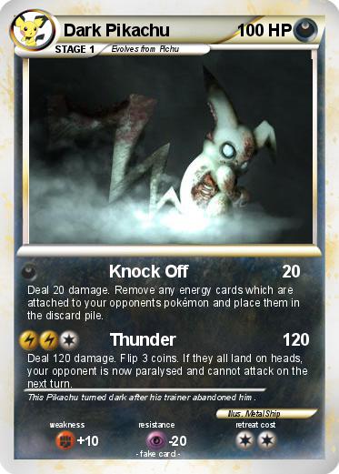 Pokemon Dark Pikachu