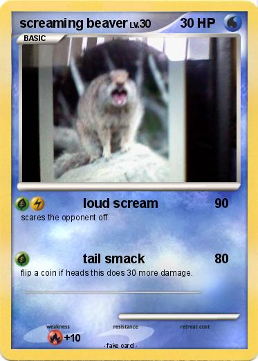 Pokemon screaming beaver