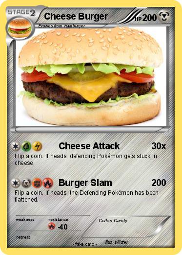 Pokemon Cheese Burger