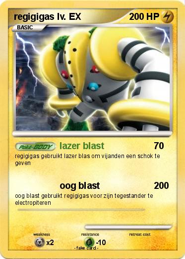 Pokemon regigigas lv. EX