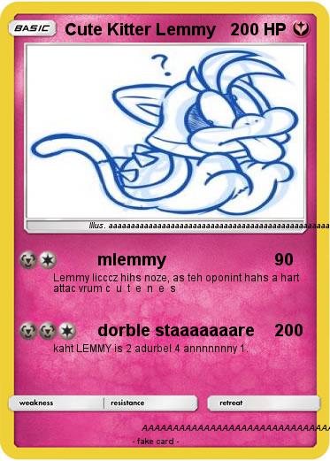 Pokemon Cute Kitter Lemmy