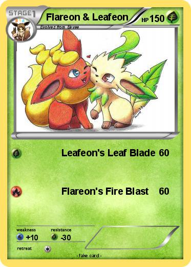 Pokemon Flareon & Leafeon