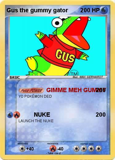 Pokemon Gus the gummy gator
