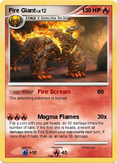 Pokemon Fire Giant