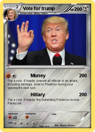 Pokemon Vote for trump