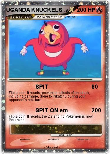 Pokemon UGANDA KNUCKELS