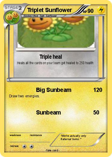 Pokemon Triplet Sunflower