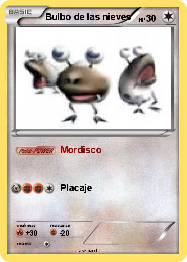 Pokemon Bulbo de las nieves