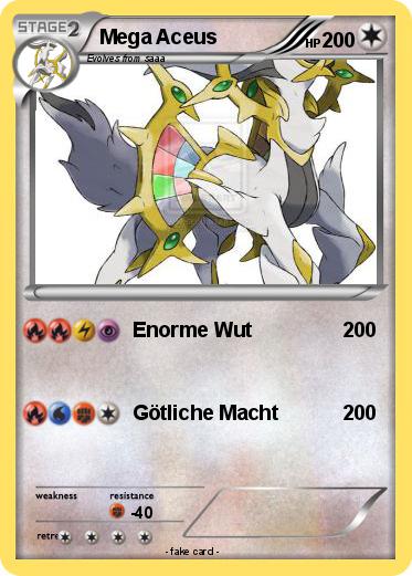 Pokemon Mega Aceus