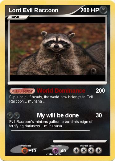 Pokemon Lord Evil Raccoon