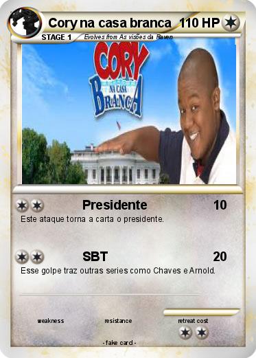Pokemon Cory na casa branca