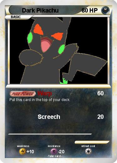 Pokemon Dark Pikachu