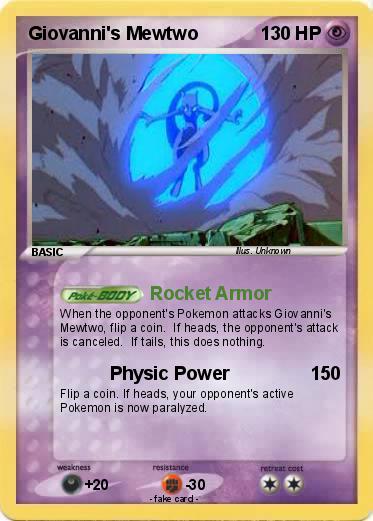 Pokemon Giovanni's Mewtwo