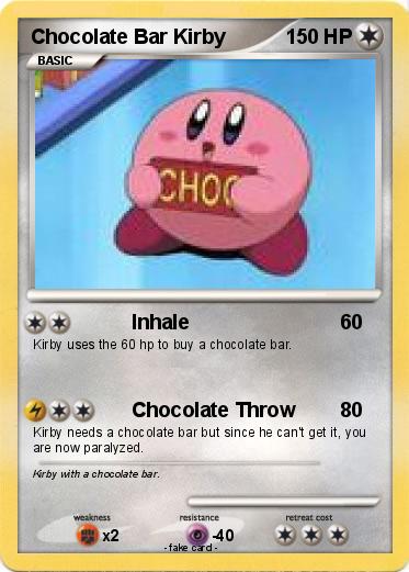 Pokemon Chocolate Bar Kirby