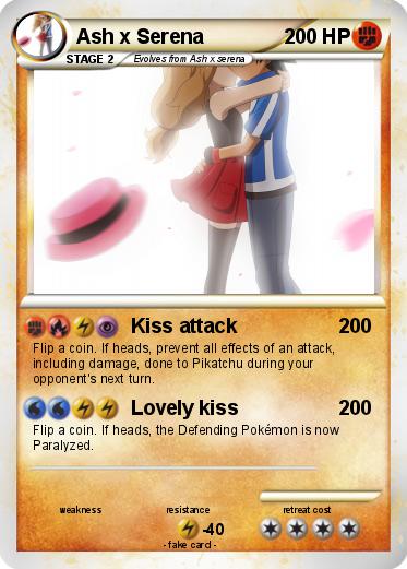 Pokemon Ash x Serena