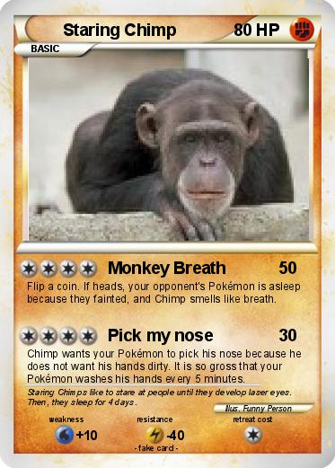 Pokemon Staring Chimp