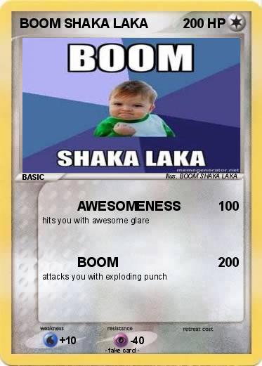Pokemon BOOM SHAKA LAKA