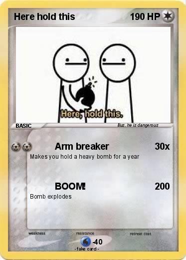 Pokemon Here hold this