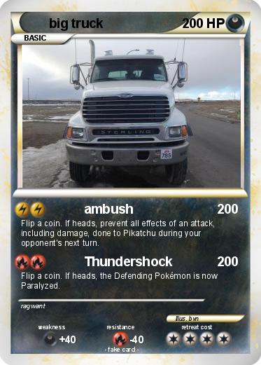Pokemon big truck