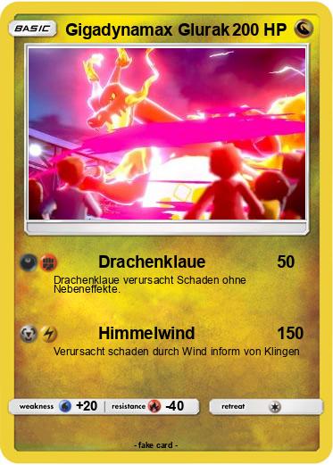 Pokemon Gigadynamax Glurak