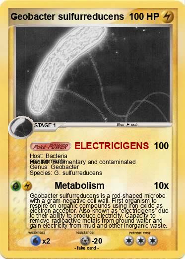 Pokemon Geobacter sulfurreducens