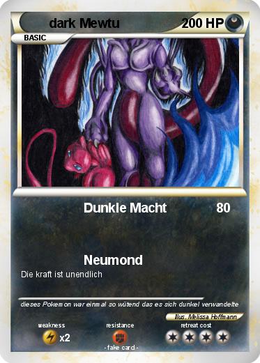 Pokemon dark Mewtu