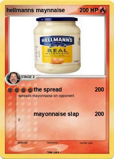 Pokemon hellmanns maynnaise