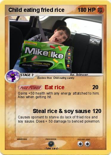Pokemon Child eating fried rice