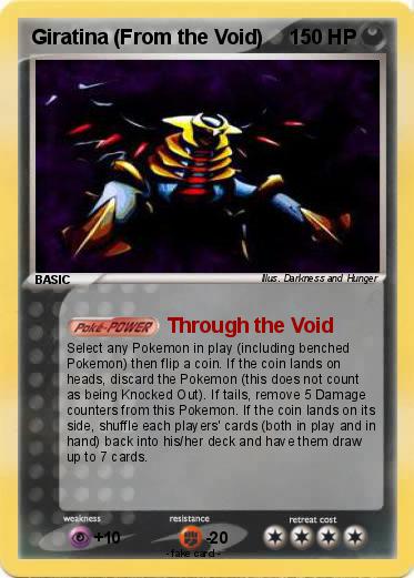 Pokemon Giratina (From the Void)