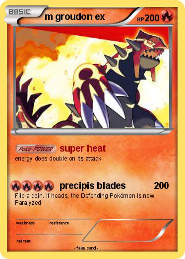 Pokemon m groudon ex