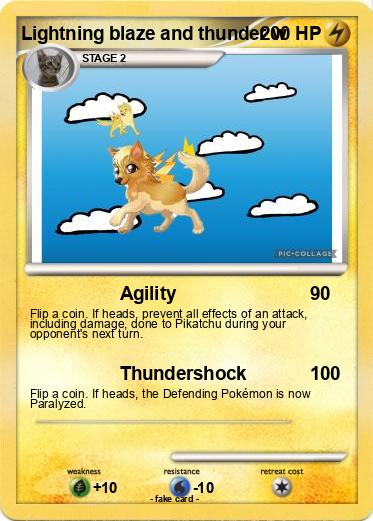 Pokemon Lightning blaze and thunder w