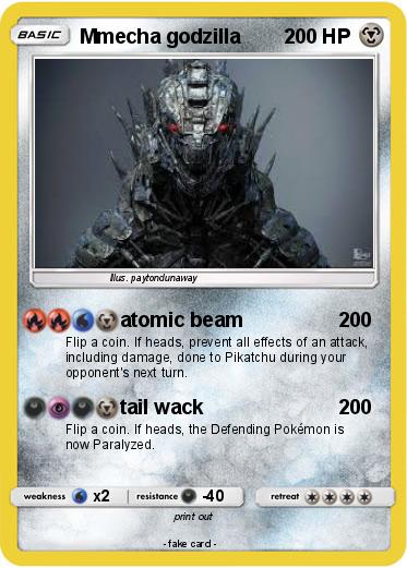 Pokemon Mmecha godzilla