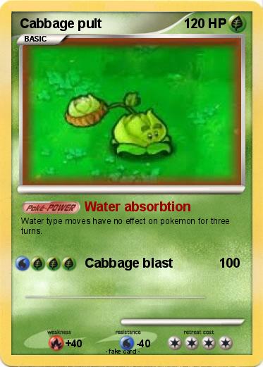 Pokemon Cabbage pult