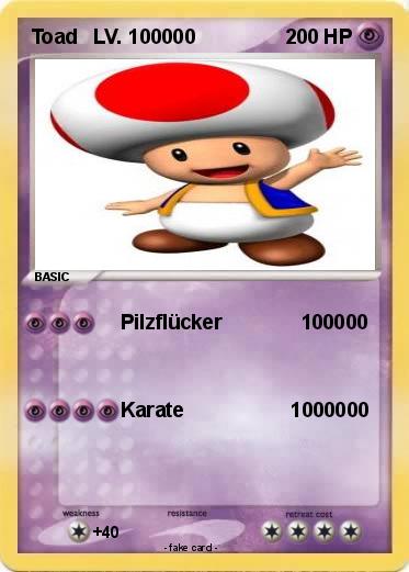 Pokemon Toad   LV. 100000