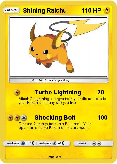 Pokemon Shining Raichu