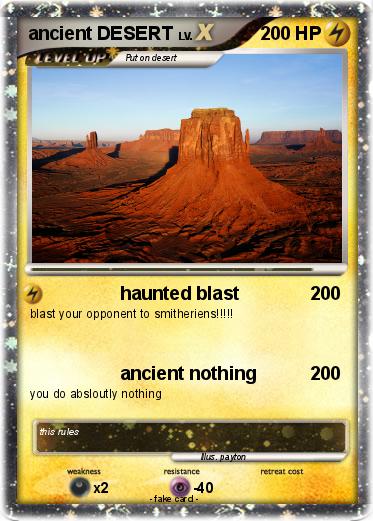 Pokemon ancient DESERT