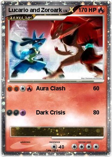 Pokemon Lucario and Zoroark
