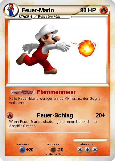 Pokemon Feuer-Mario