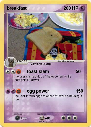 Pokemon breakfast